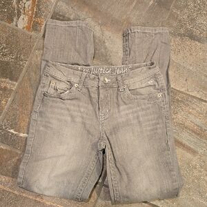 Justice Girls Gray Jeans
